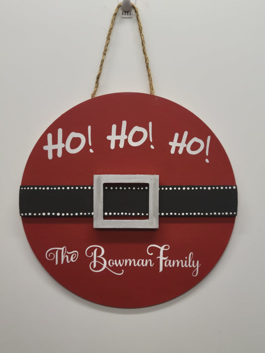 Ho Ho Ho Door Hanger