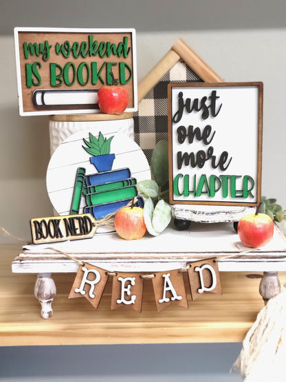 Book Lover's Tiered Tray Set Take Home Kit