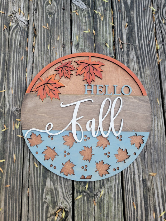 Hello Fall Door Hanger