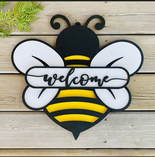 Welcome Bee Doorhanger DIY Kit