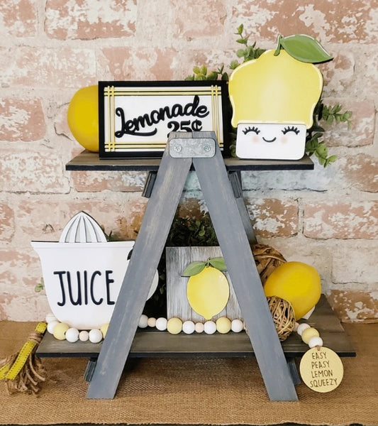 Lemon Tiered Tray Set