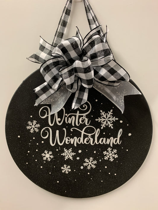 Winter Wonderland Door Hanger